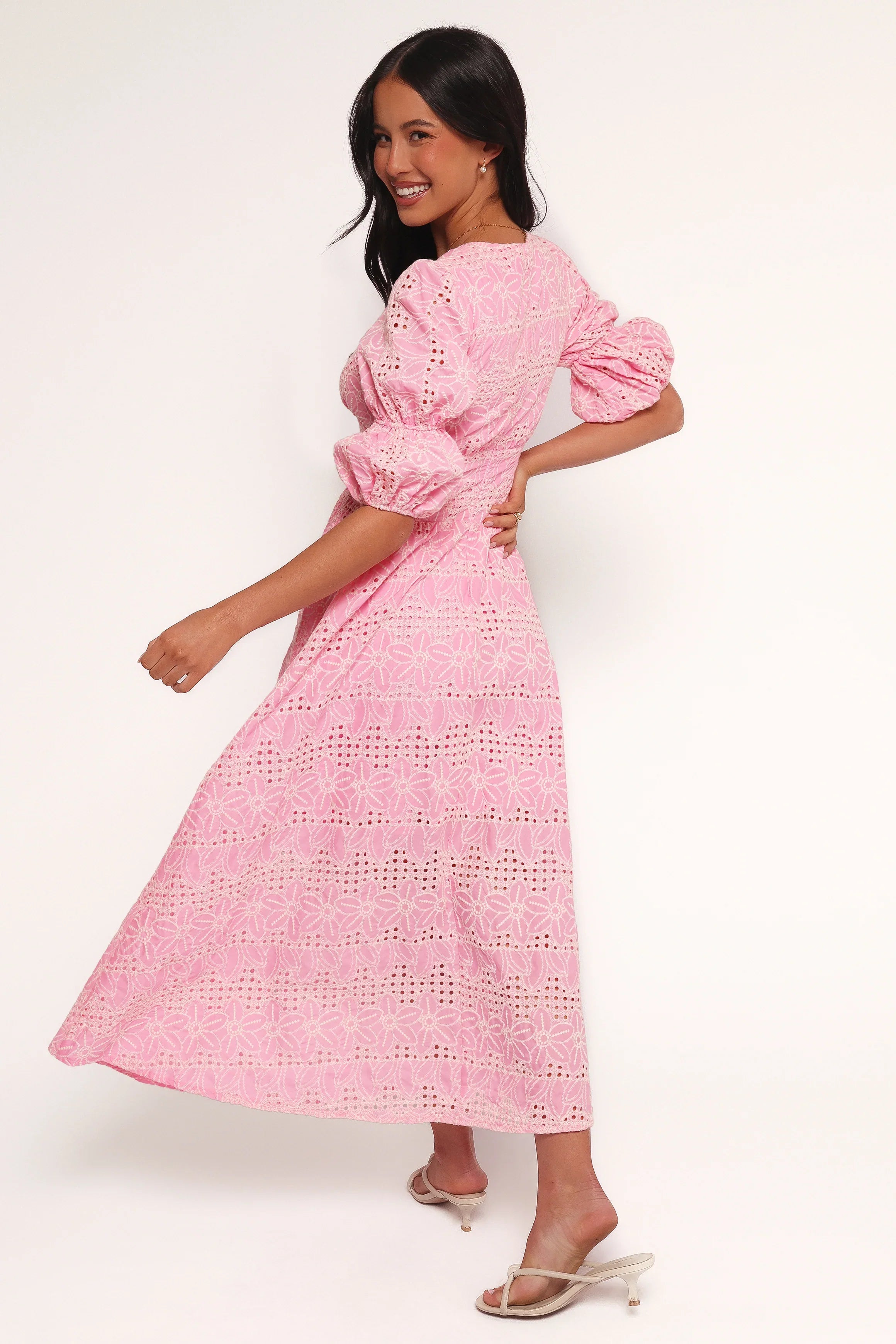 Tani Midi Dress Pink