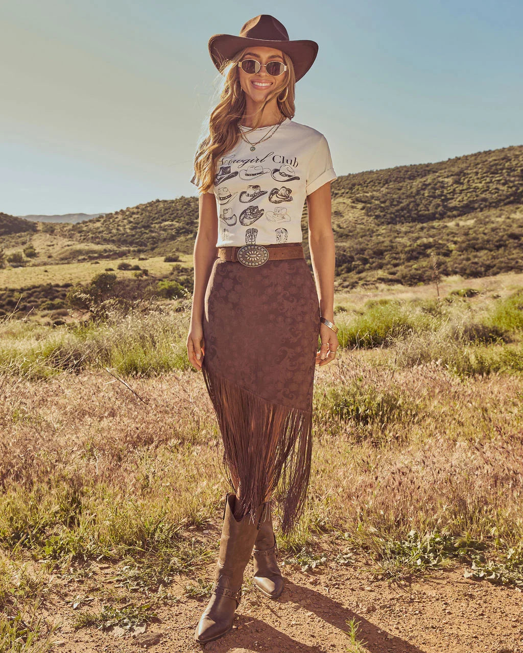 Cowgirl Club Graphic Short Sleeve Graphic Tee