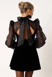 Blaire Longsleeve Mini Dress Black