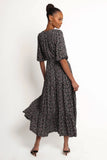 Kelda Dress Black Rosebud Floral