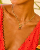 Sweet Glow Cherry Pendant Necklace