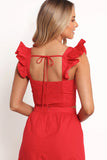 Roxia Skirt Set Red