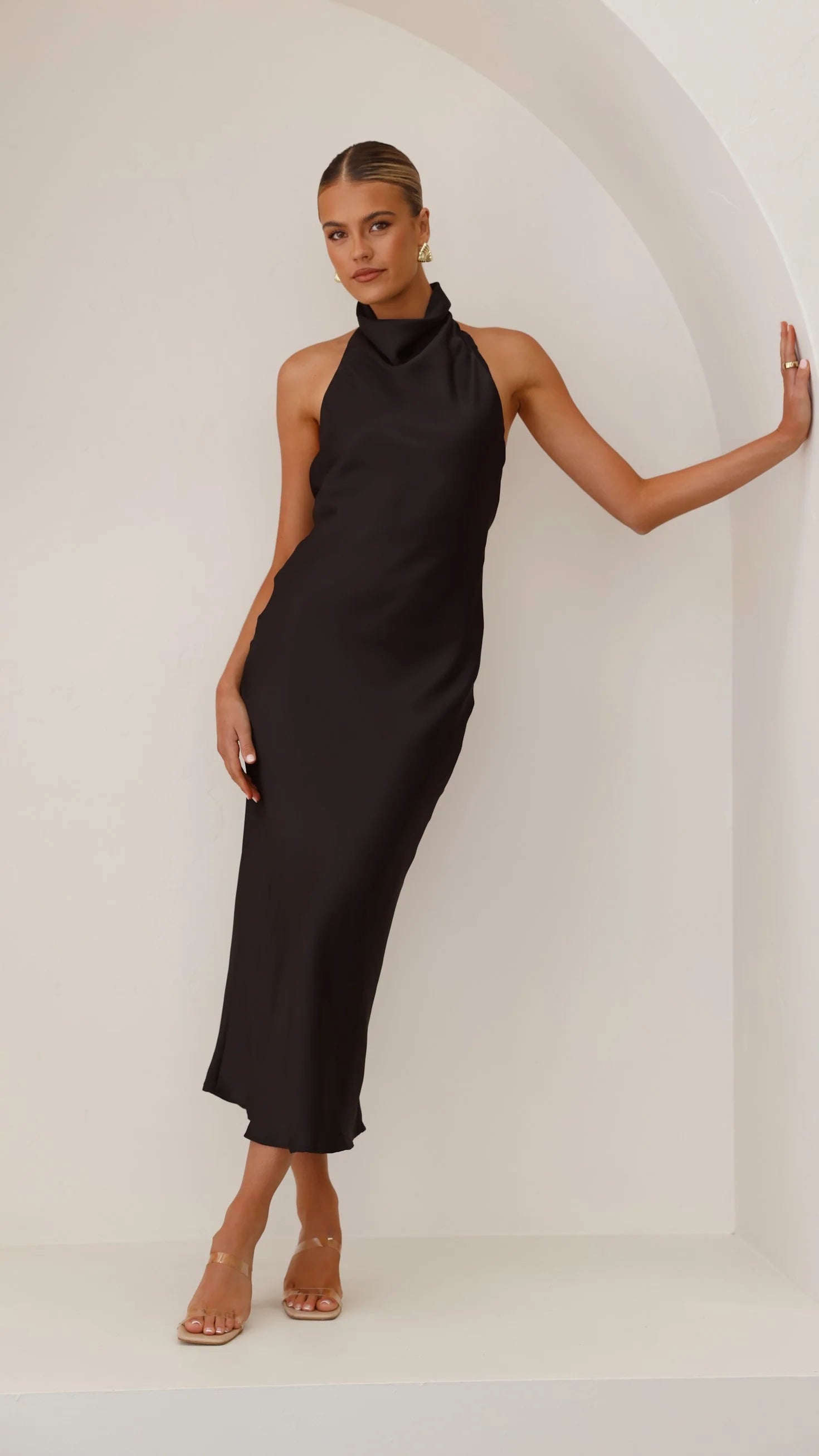 Rina Midi Dress Black