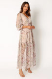 Maria Long Sleeve Maxi Dress Cream