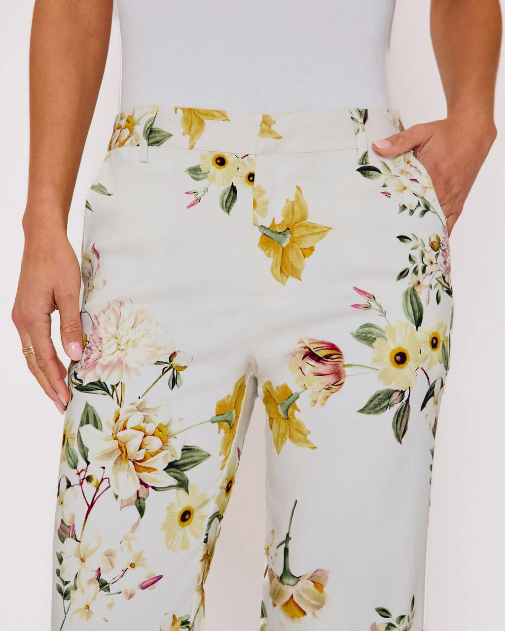 Honey Morning Floral Print Pants