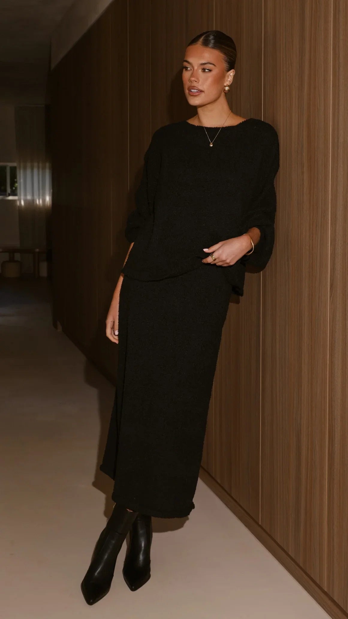 Cohen Knit Jumper Black