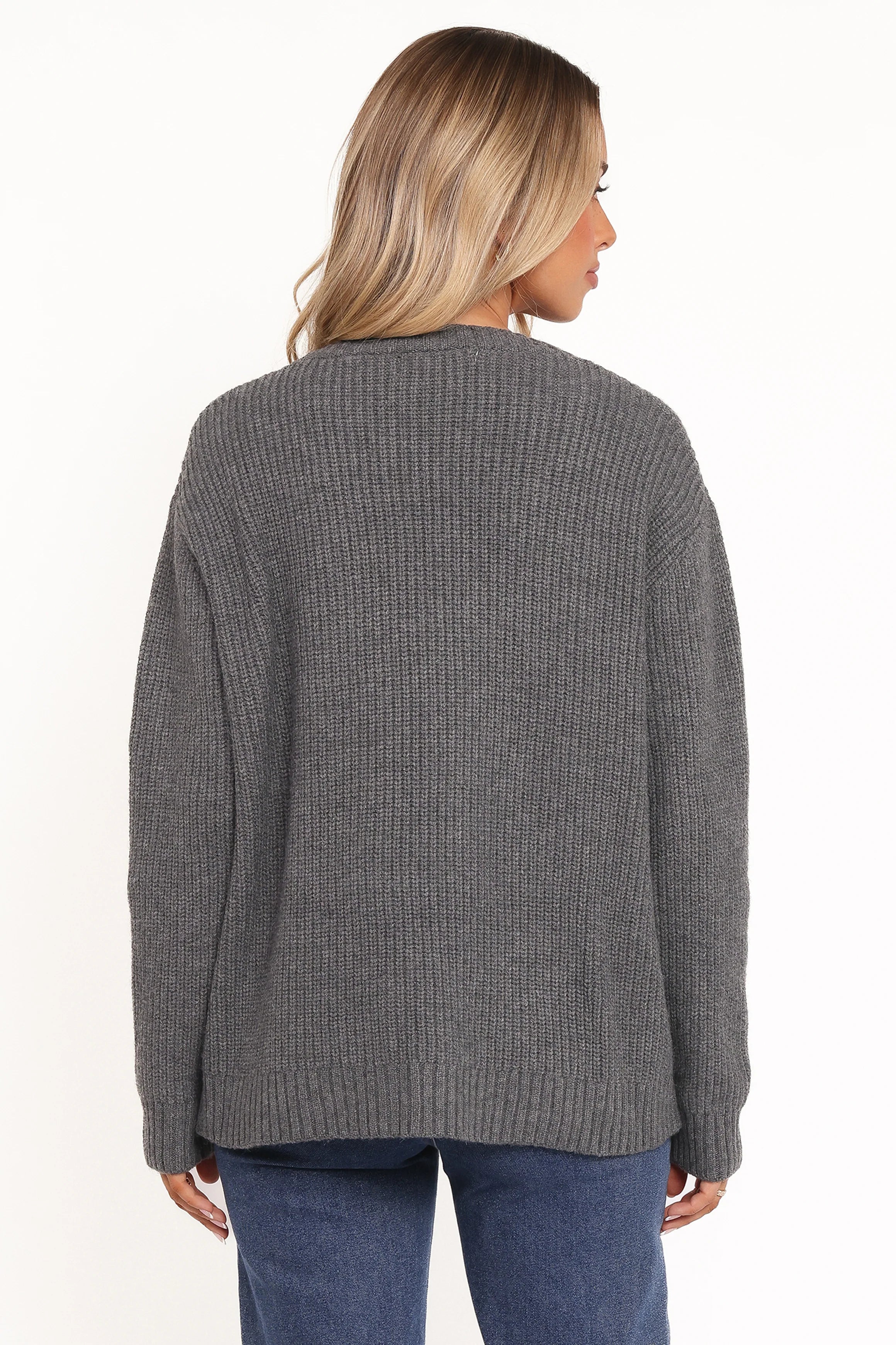 Hammond Tie Up Cardigan Grey