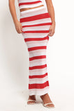Zyon Midi Skirt Red Multi