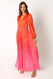 Krista Gradient Jumpsuit Red