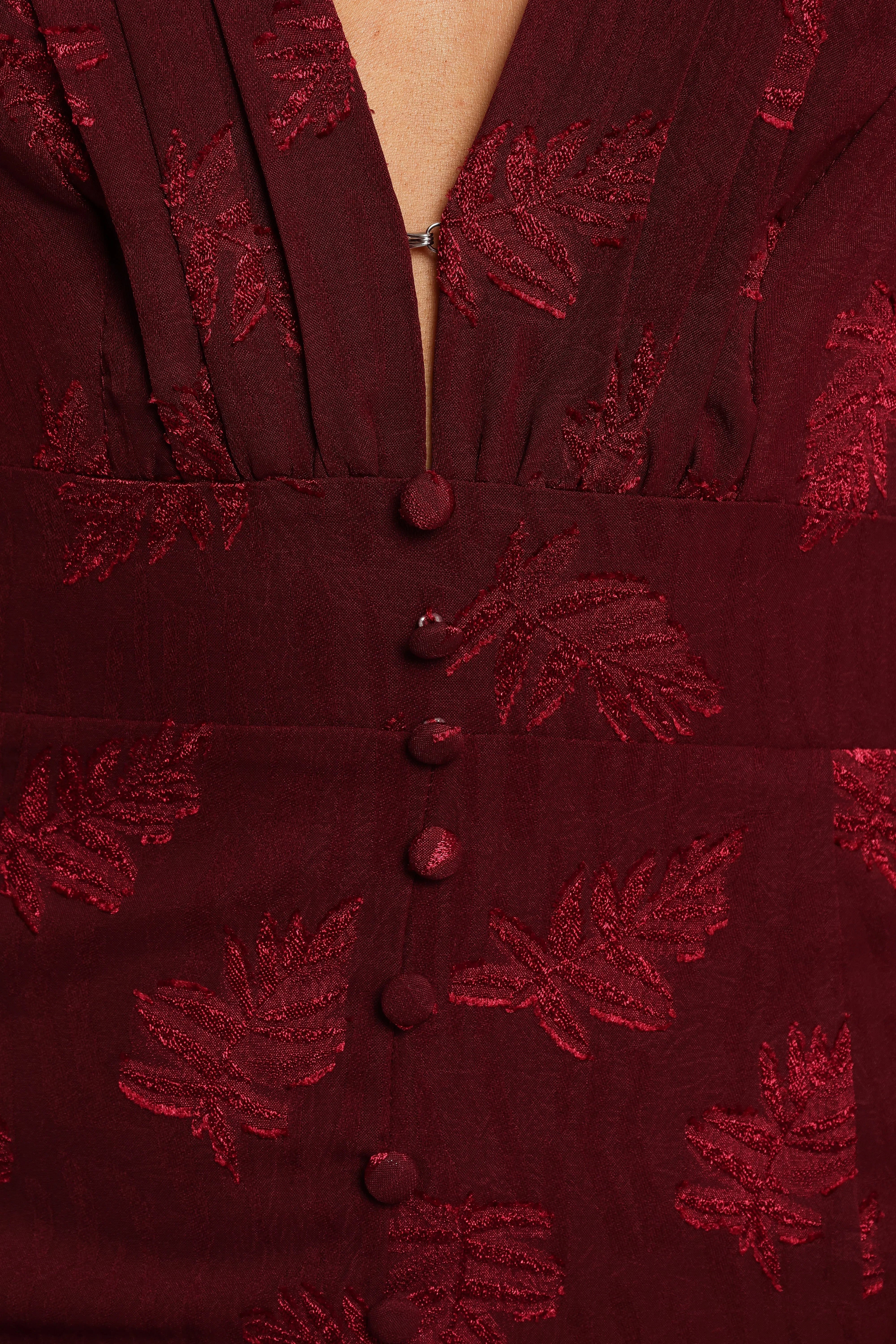 Sarey Maxi Dress Burgundy