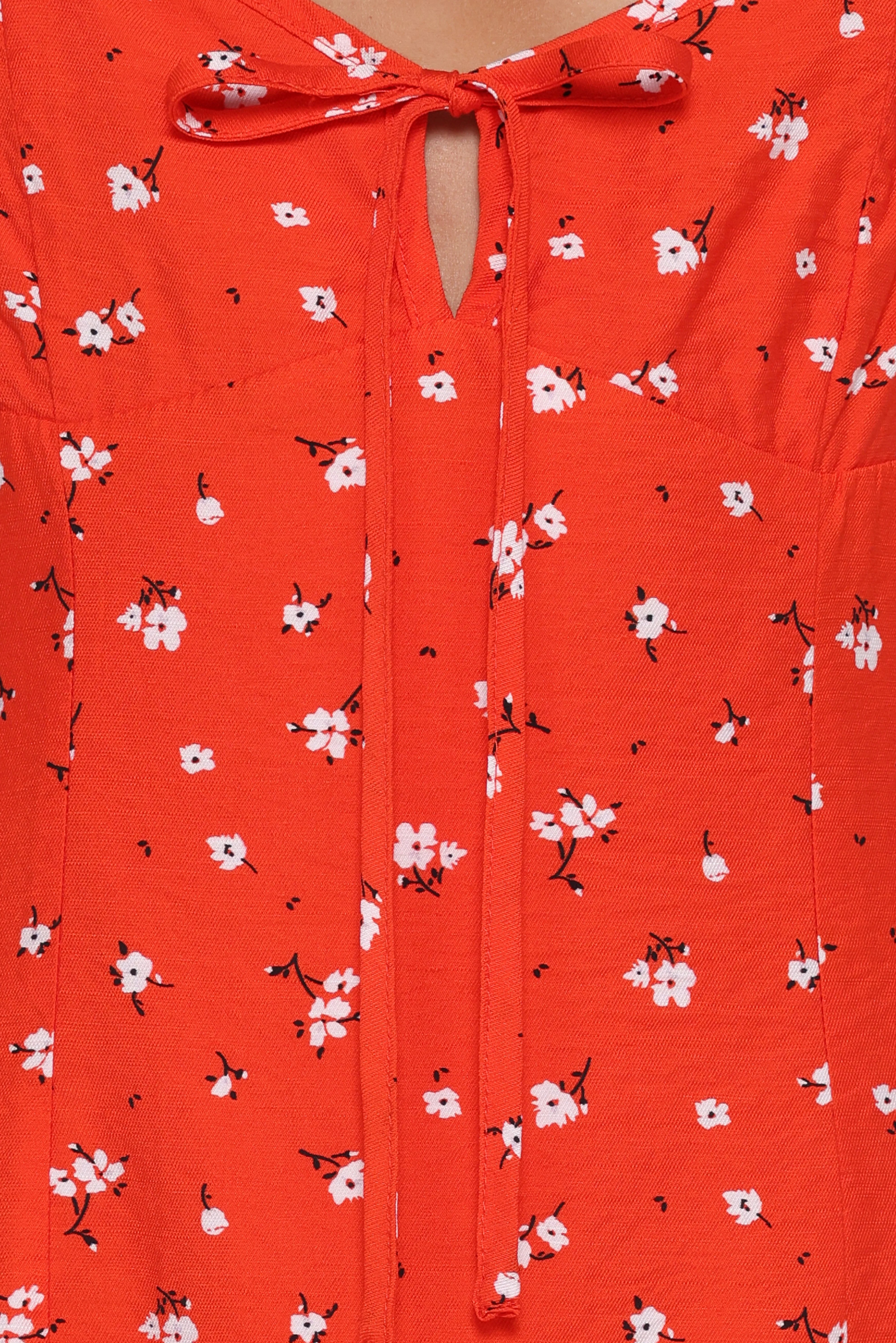 Lacey Mini Dress Red Floral