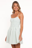 Makayla Mini Dress Green Stripe