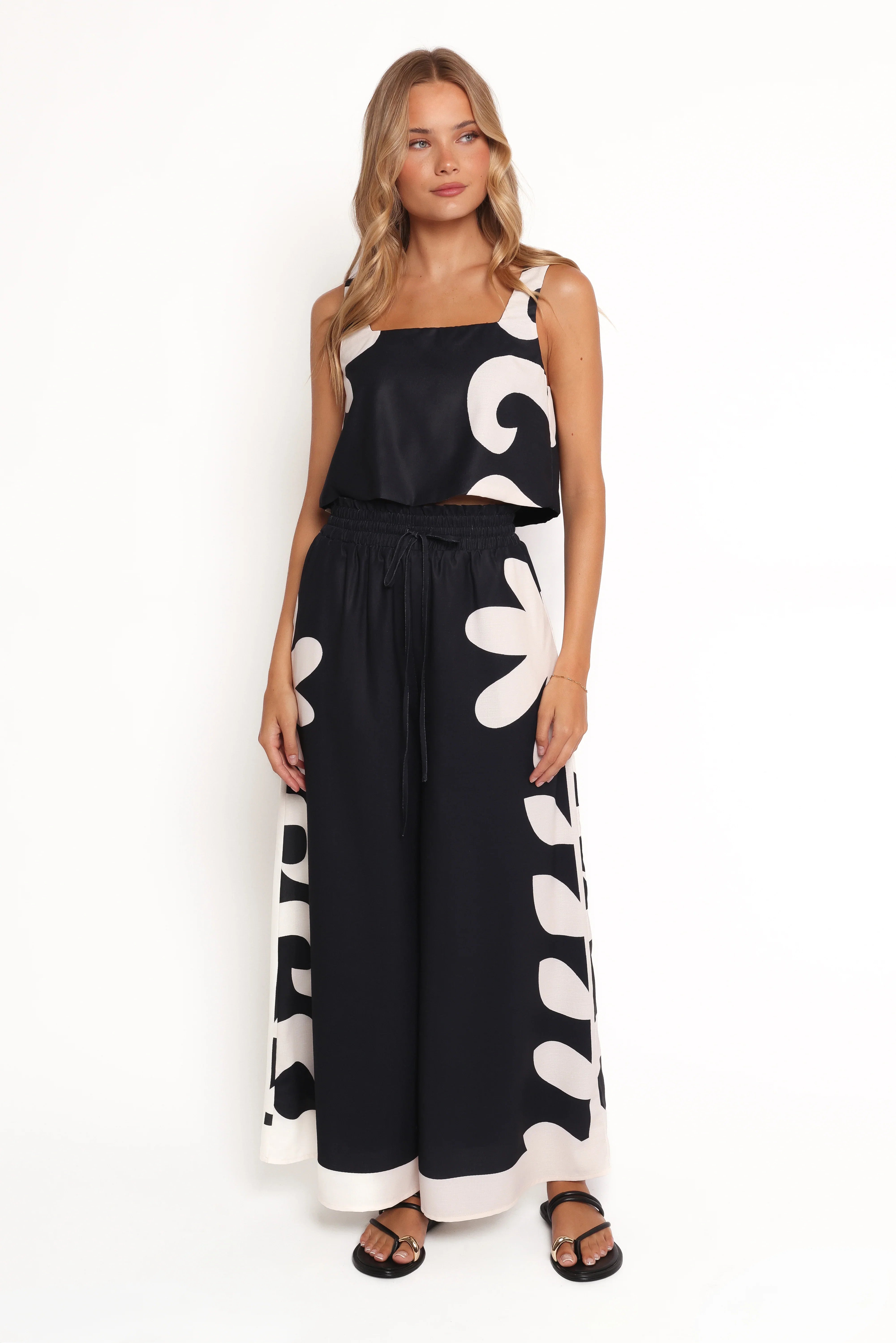 Timothy Pant Set Black Cream