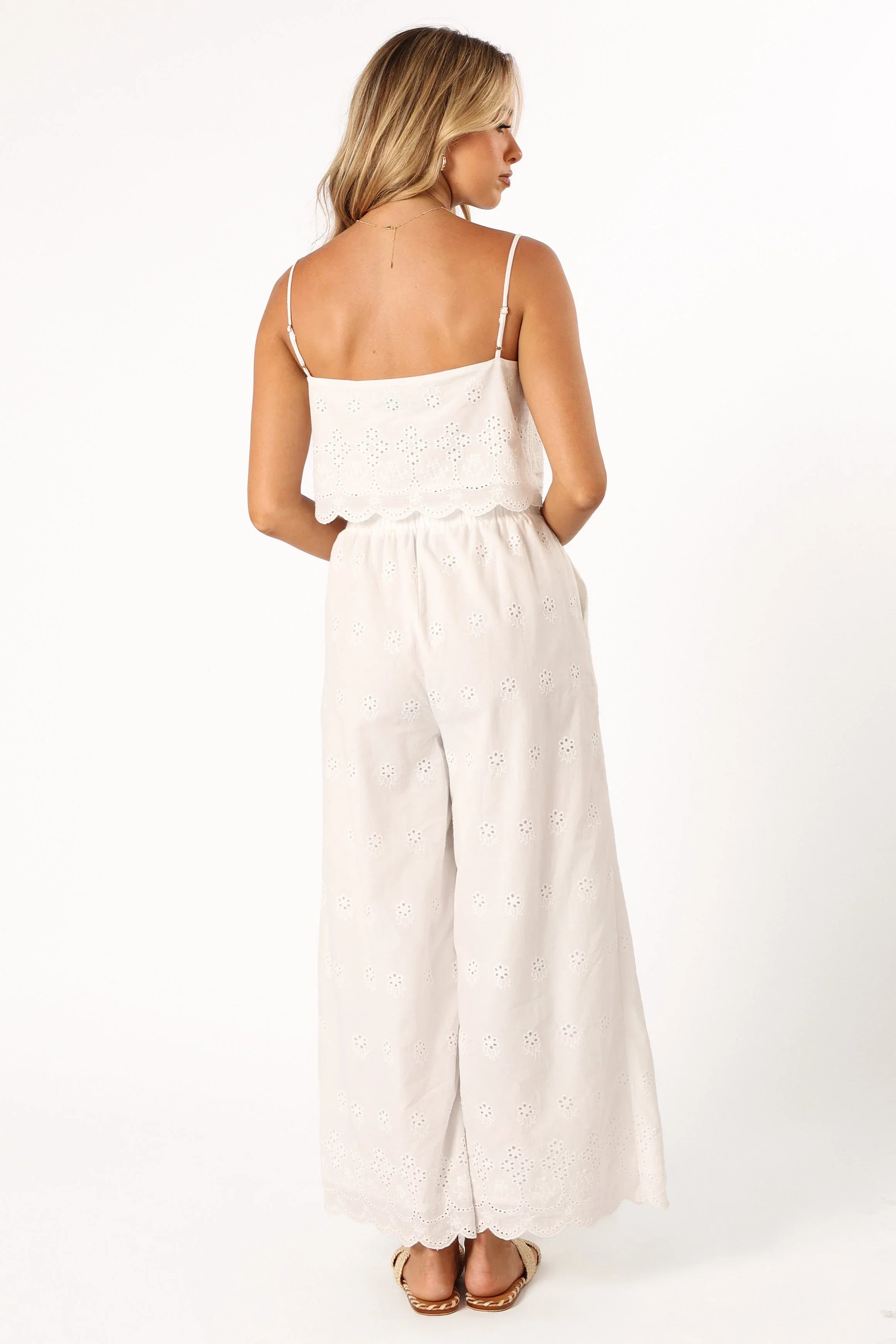 Clementine Pant Set White