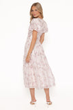 Jocelyn Maxi Dress Ivory Pink Floral