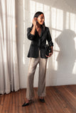 Walker Plisse Pants Silver