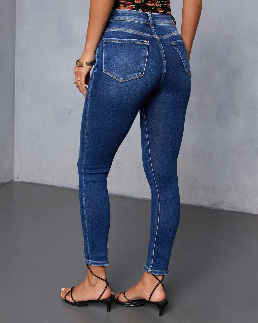 Perry Super Stretch High Rise Slim Leg Jeans