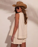 Chic Atelier Linen Tunic Tank Top