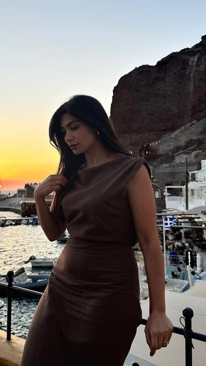 Luci Maxi Dress Brown