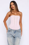 Tell Me A Secret Strapless Bustier Baby Pink