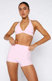 Stronger High Waisted Shorts 3 Marshmallow
