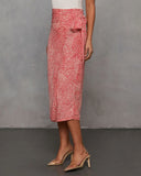 Ayra Printed Midi Skirt