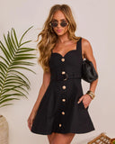 Nida Waist Belt Mini Dress