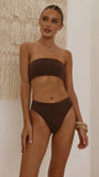 Tera High Waist Brief Chocolate