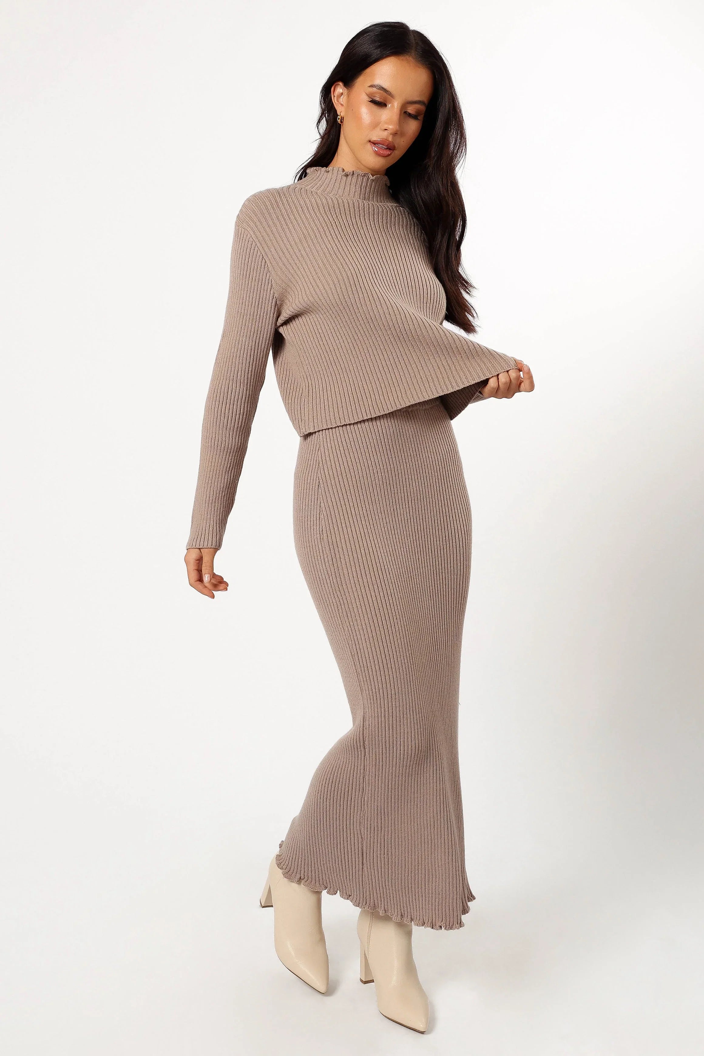 Payton Knitted Set Taupe