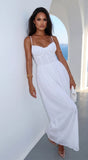 Orlaya Chiffon Wide Leg Jumpsuit Off White