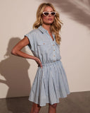 Dreamer Days Striped Mini Shirt Dress