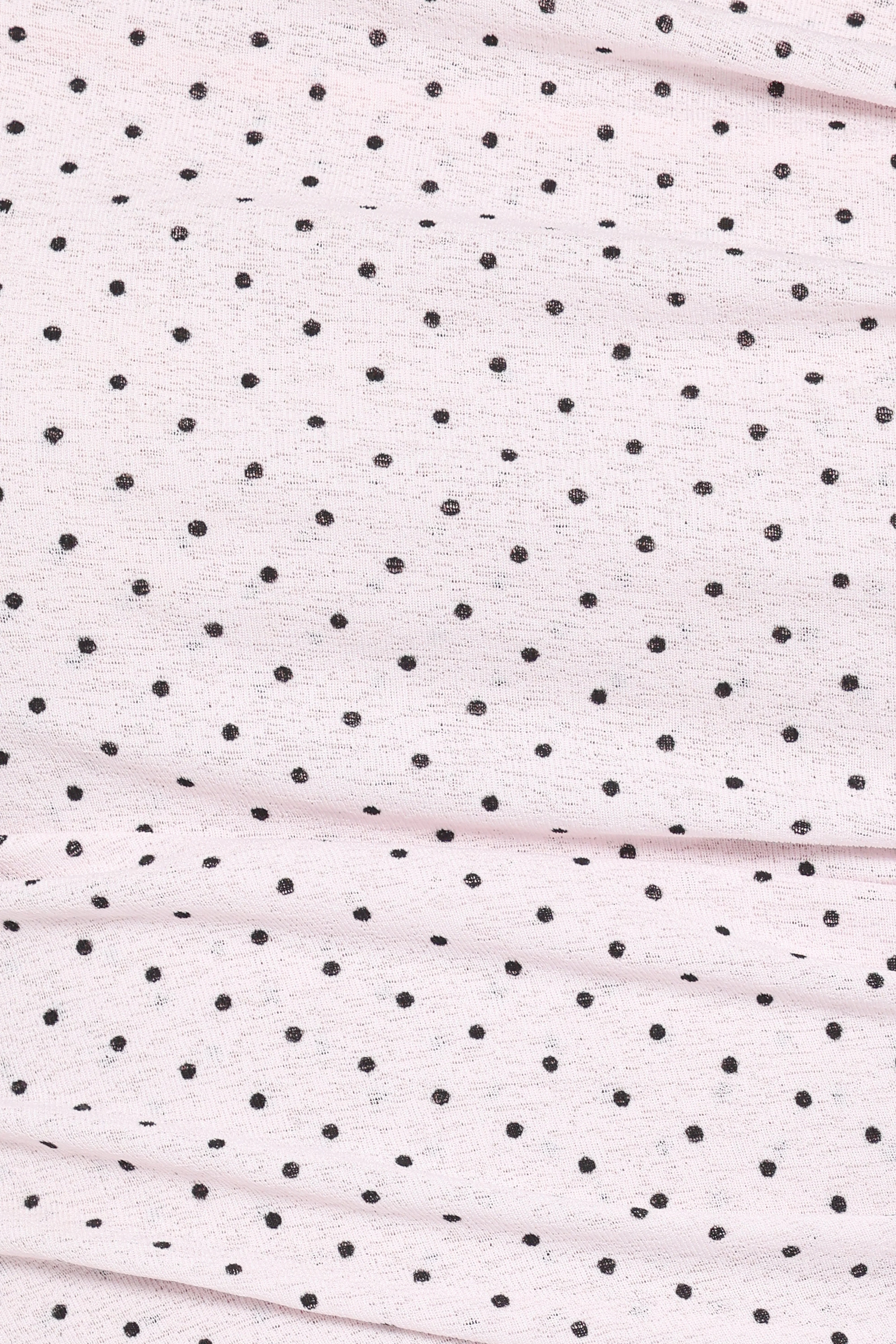 Aaron Off Shoulder Top Pale Pink Dot