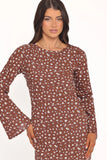 Talitha Maxi Dress Brown Floral