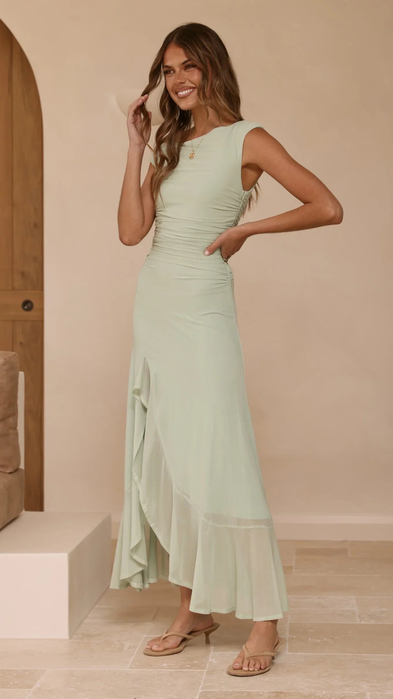 Sareiah Maxi Dress Sage