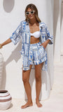 Kelsea Button Up Shirt Coastal Escape