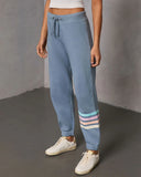 Seloria Striped Hem Sweatpants