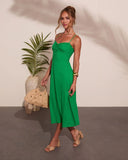 Tropic Breeze Linen Blend Maxi Dress