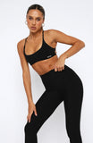 Shes Healthy Sports Crop Black