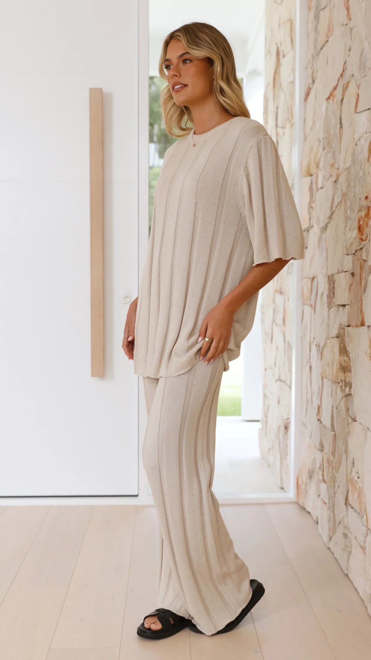 Bayu Knit Top Cream