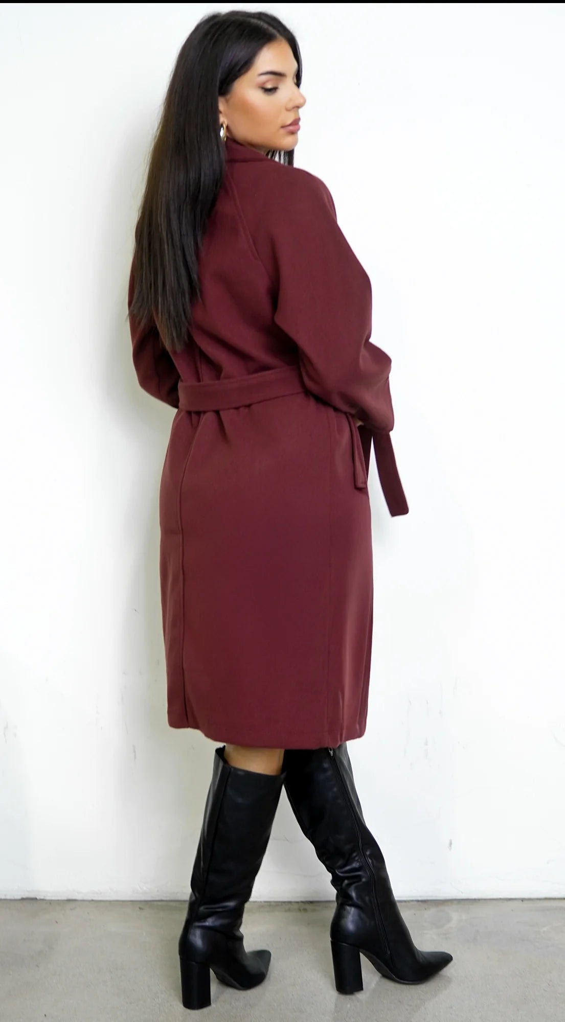 Belvra Classic Trench Burgundy