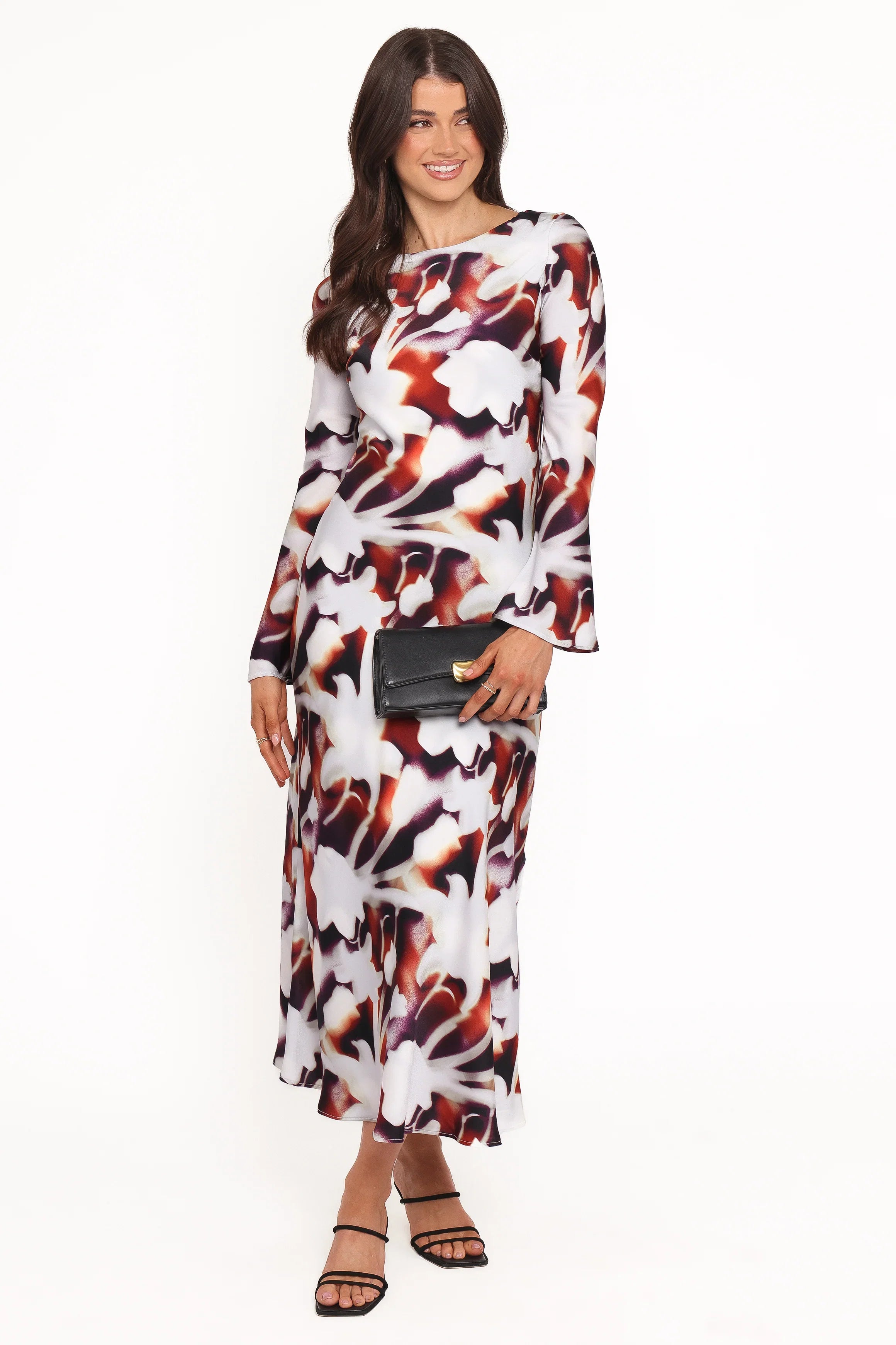 Deidre Maxi Dress Blurred Floral