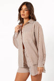 Kennie Shorts Brown Stripe