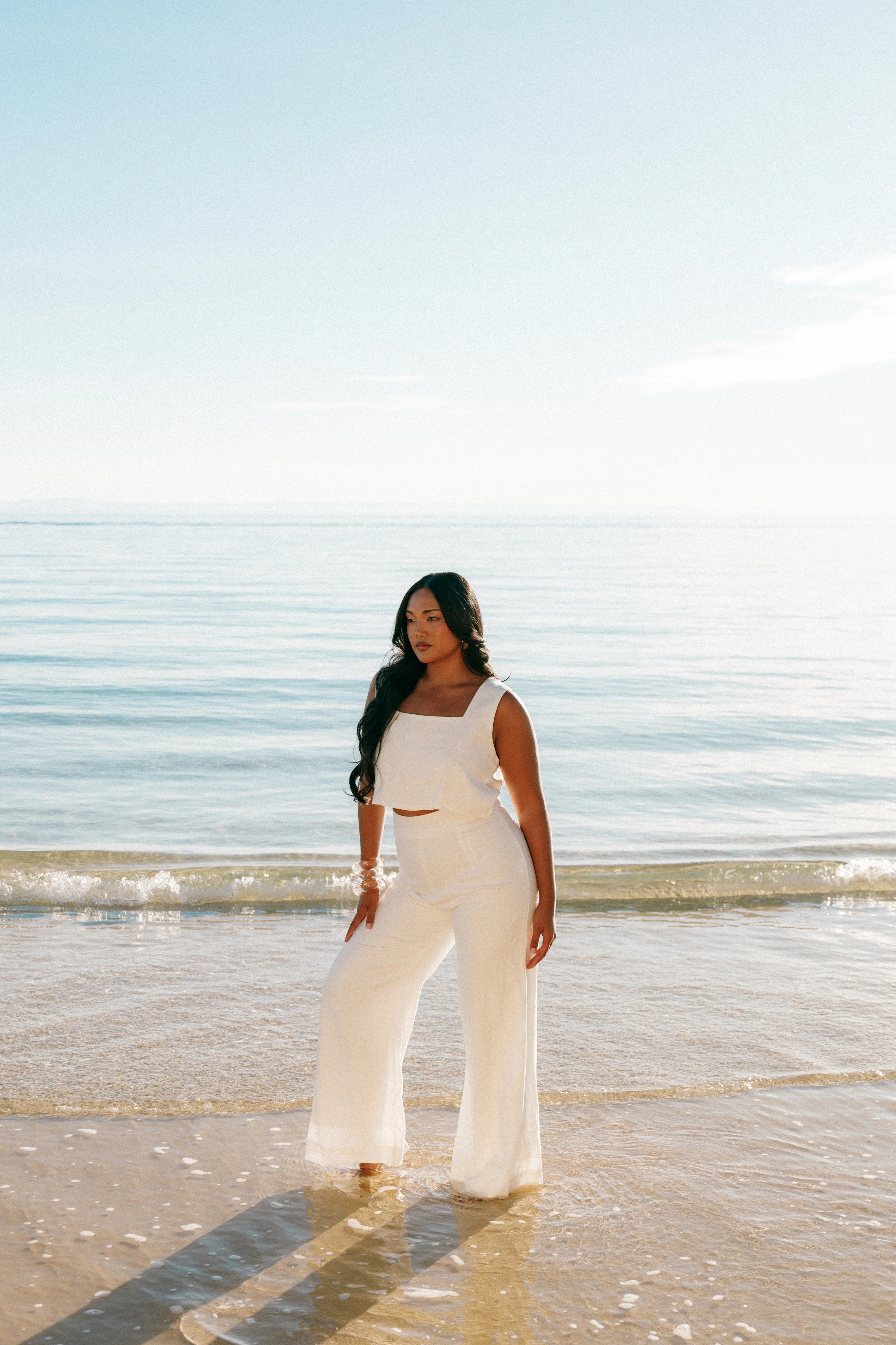 Devlin Pant Cloud White