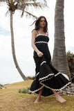 Yana Maxi Dress Black Cream