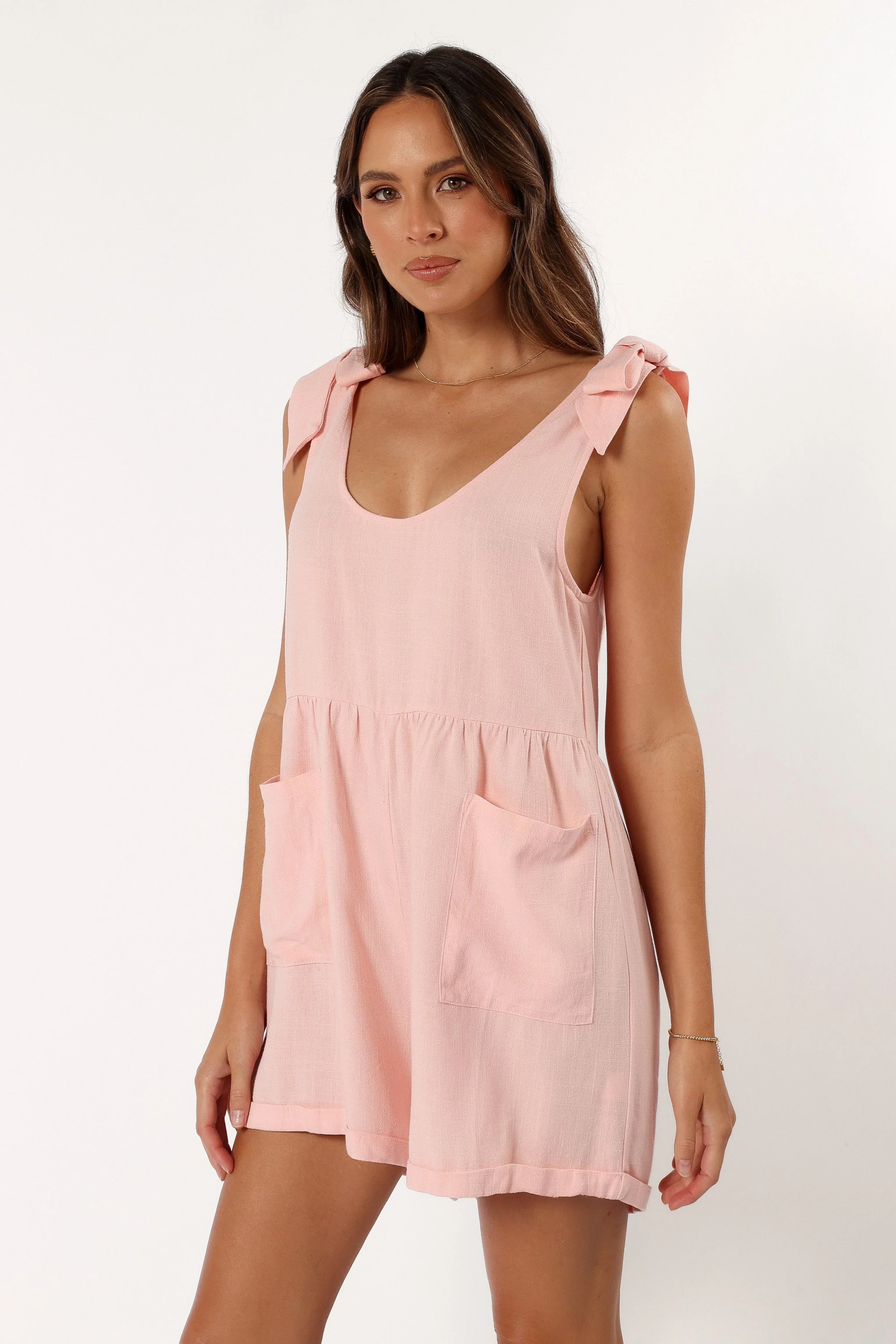 Lindy Romper Pink