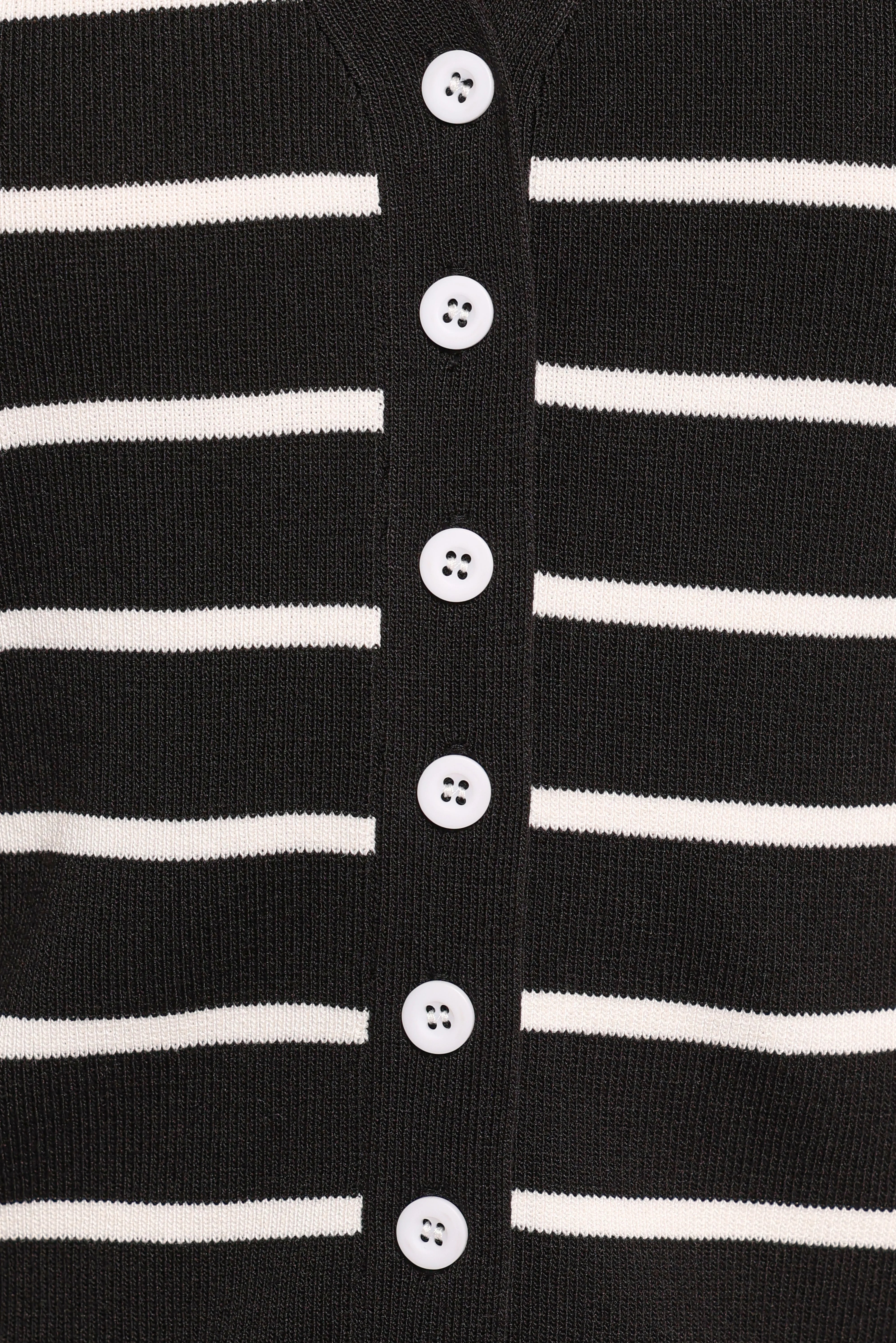 Juna Knitted Pant Set Black White Stripe