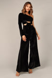 Avery Velvet Jumpsuit Black