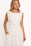 Leticia Midi Dress Blue Ditsy Floral