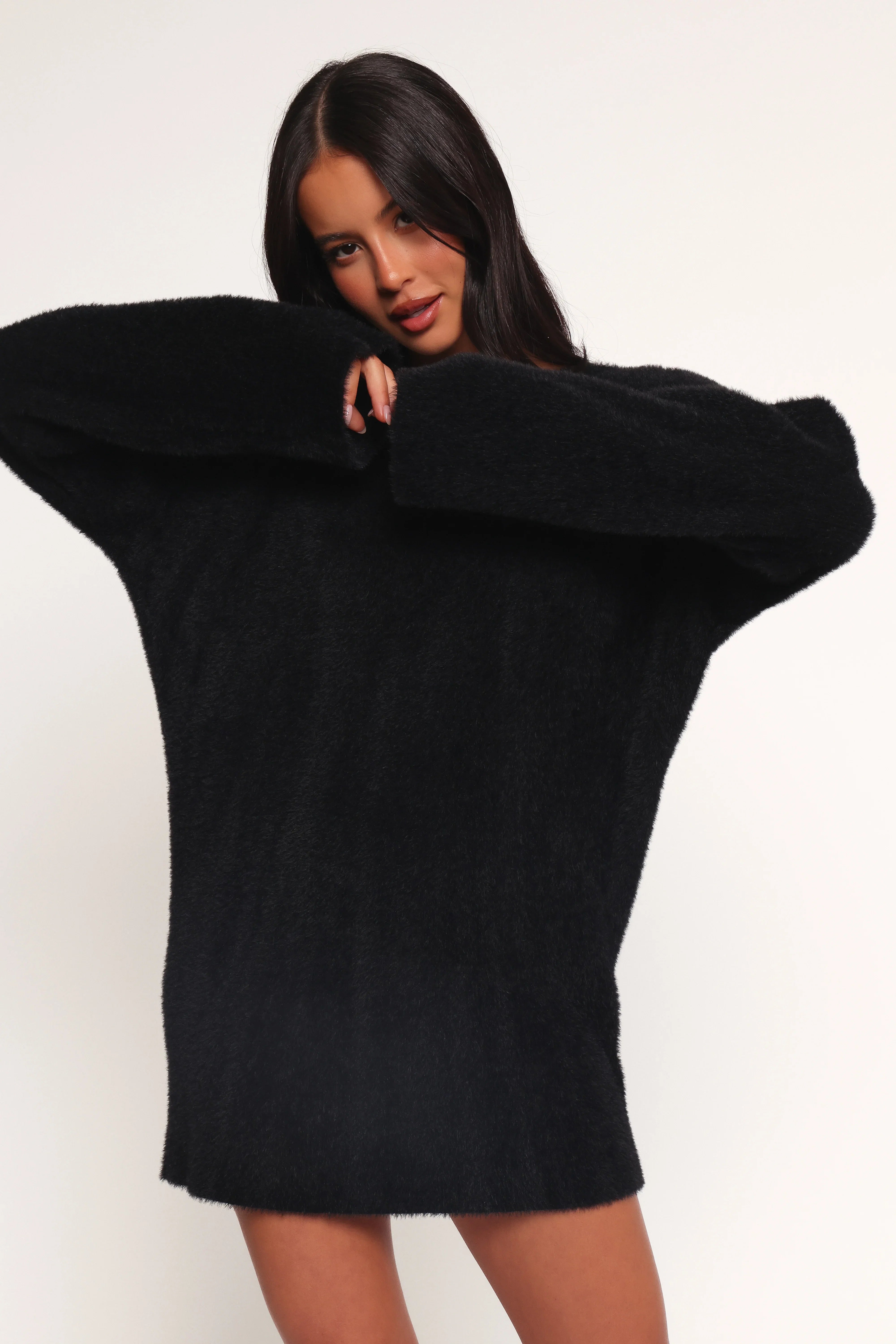 Mitchell Knit Mini Dress Black
