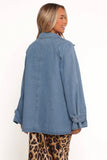 Novan Oversized Shacket Denim